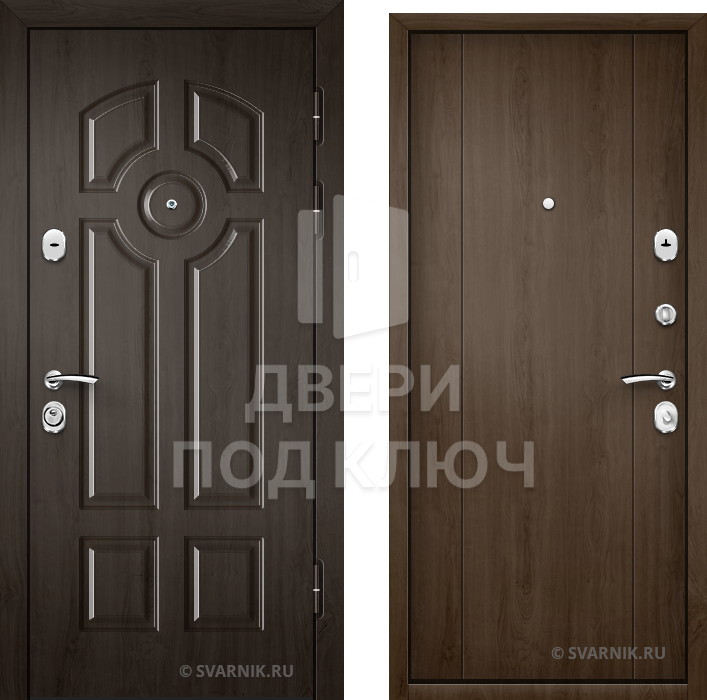 Металлическая укрепленная дверь в коттедж ДПК-1270